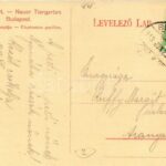 1913 Budapest XIV. Új Állatkert, Elefántok tanyája - Image 2