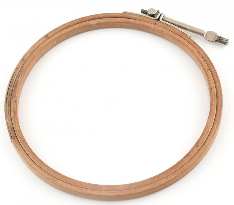 Fa hímzőkeret, d: 16 cm