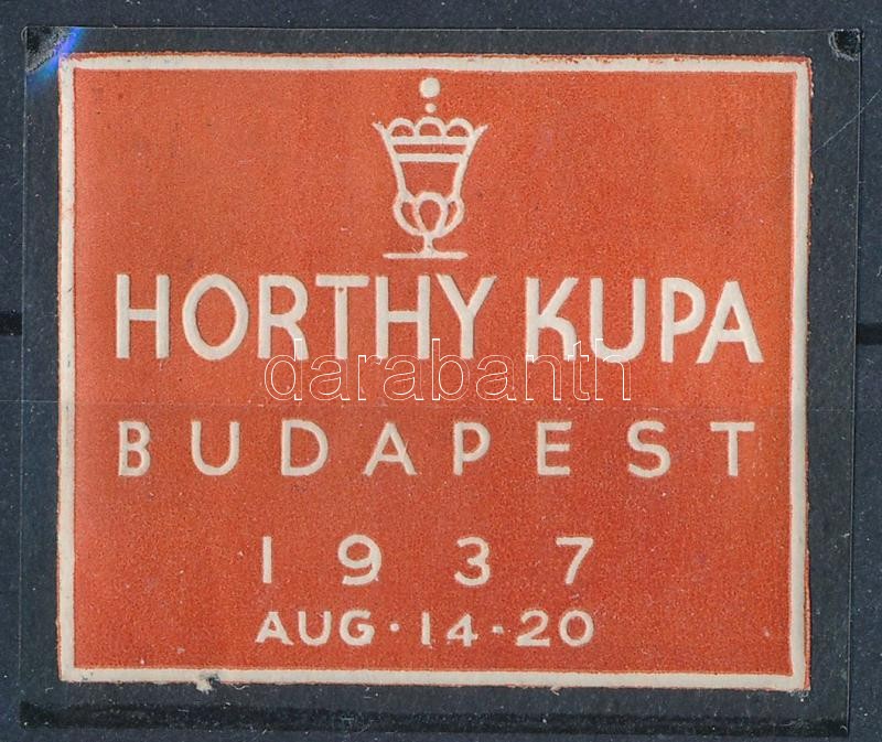 1937 Horthy-kupa levélzáró / label