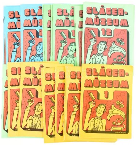 cca 1975-1987 Slágermúzeum 25 db füzete, 1-26. sz. (10. sz. hiányzik)