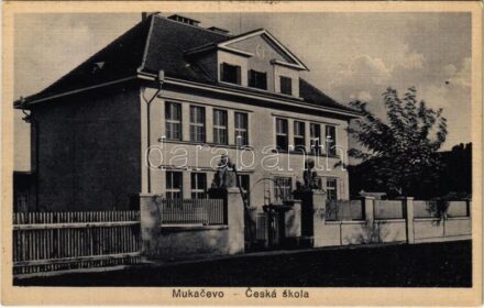 1938 Munkács, Mukacheve, Mukacevo; Ceská skola / Cseh iskola / Czech school + '1938 Munkács visszatért' So. Stpl