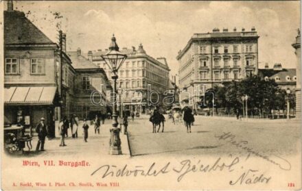 1900 Wien, Vienna, Bécs VII. Burggasse / street