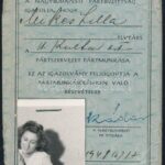 1948 Mikes Lilla színésznő fényképes pártmunkás igazolványa