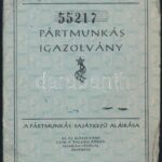 1948 Mikes Lilla színésznő fényképes pártmunkás igazolványa - Image 2
