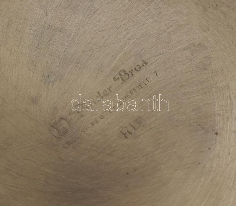 Fém sörös korsó, jelzett, kopott, m:13cm - Image 2