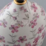 Zsolnay virágmintás porcelán váza, jelzett, kopott, m:11cm - Image 2