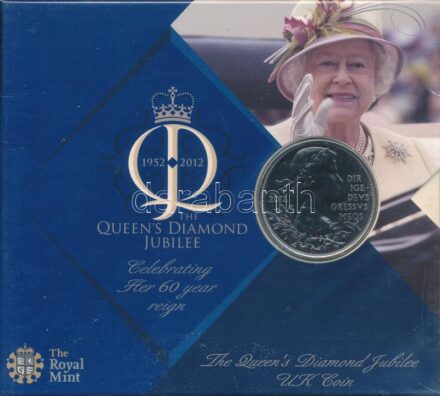 Nagy-Britannia 2012. 5Ł Cu-Ni 'Ezüst Jubileum' dísztokban T:BU Great Britain 2012. 5 Pound Cu-Ni 'Silver Jubilee' in decorative case C:BU Krause KM# 1216