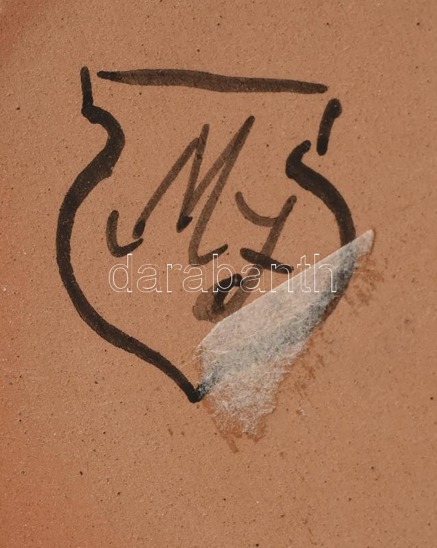 3 db Habán kézzel festett múzeumi másolat tálka és teafű tartó, d:11-16cm - Image 2