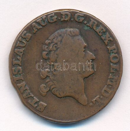 Lengyel-Litván Nemzetközösség 1791EB 3Gr Br 'II. Szaniszló Ágost' T:2- patina Polish-Lithuanian Commonwealth 1791EB 3 Grosze Koronne Br 'Stanislaw II Augustus' C:VF patina Kopicki #2266