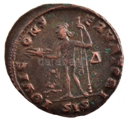 Római Birodalom / Siscia / I. Licinius 313-315. AE Follis (4,12g) T:2 Roman Empire / Siscia / Licinius I 313-315. AE Follis 'IMP LIC LICINIVS P F AVG / IOVI C-ONS-ERVATORI - delta - SIS' (4,12g) C:XF RIC VII 227a