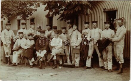 1909 German military, group of soldiers. Wahlendick (Lockstedter Lager) photo