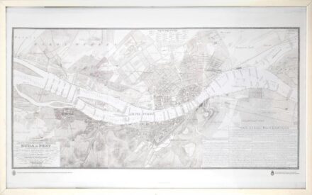 2009 Alap 's vizhelyzeti térképe Buda és Pest szabad királyi fő Városainak, mellyet a' N. M.M.K. Helytartó Tanács kegyes Engedelme mellett a' magyar országi Tekintetes Építő fő Kormány kebelében találtató legujabb 's legjobb
