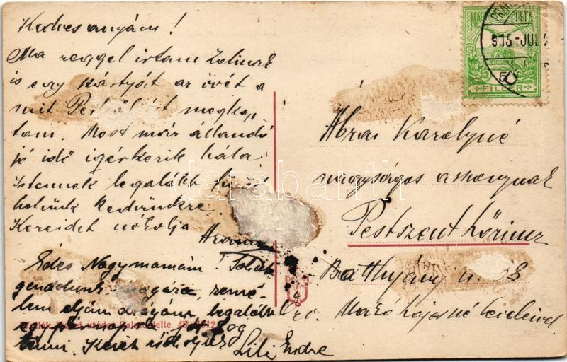 1915 Balatonlelle-fürdő, Kossuth Lajos utca. Wollák József utódai kiadása (Rb) - Image 2