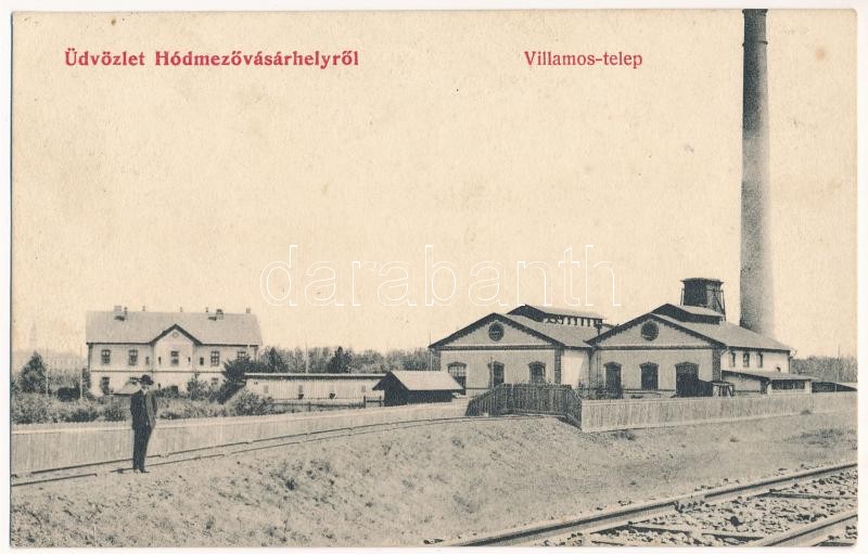 Hódmezővásárhely, Villamos telep. Grossmann Benedek utóda kiadása