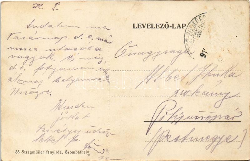 1916 Szentlőrinc, Baranyaszentlőrinc; adóhivatal, Rosenberger Márk üzlete (Rb) - Image 2