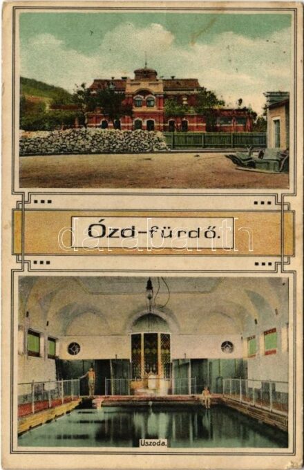 Ózd, fürdő, uszoda, belső. Art Nouveau (EK)
