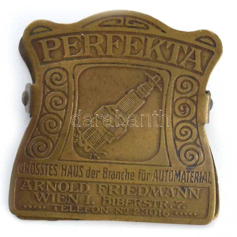 1910 körül Papírcsipesz Perfekta Arnold Friedmann Wien, fém, 7x7 - Image 2