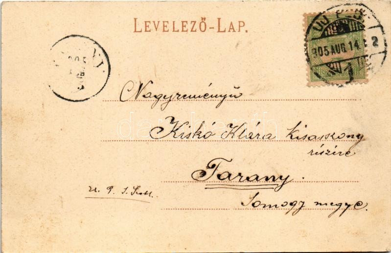 1905 Budapest IV. Újpest, Árpád út, üzletek, gyár. Weisz Berthold kiadása - Image 2