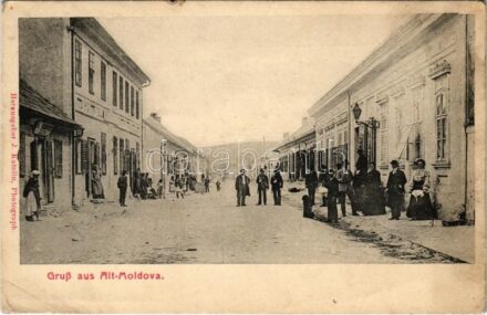 Ómoldova, Alt-Moldova, Moldova Veche; utca, csendőrök. J. Katolin kiadása / street, gendarmes (EK)