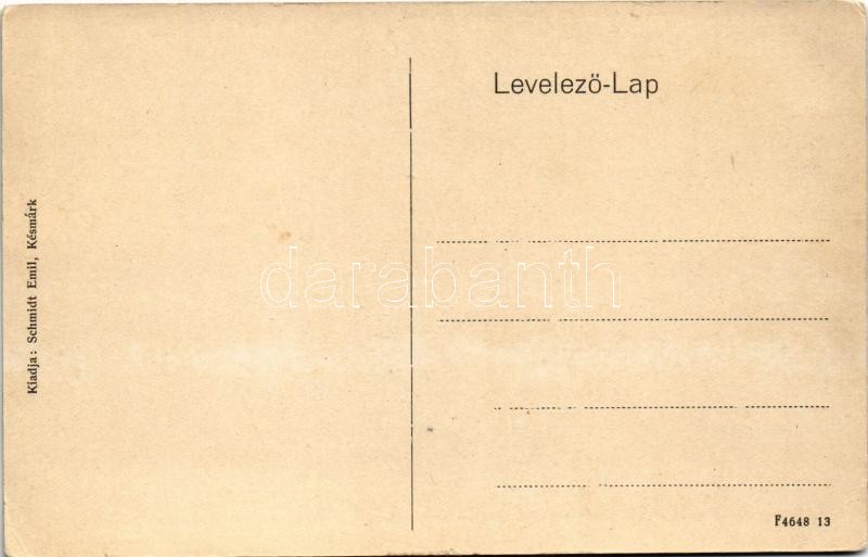 Késmárk, Kezmarok; Templom köz. Schmidt Emil kiadása / street (EK) - Image 2