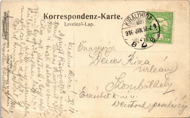 1916 Lajtabruck, Bruck an der Leitha; Deutsches Caféhaus / Német kávéház / German cafe (fa) - Image 2