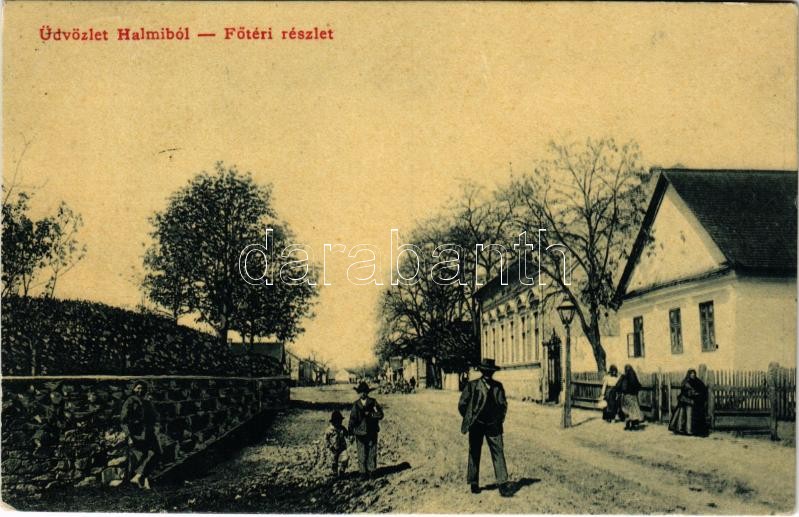 1911 Halmi, Halmeu; Fő tér. W.L. 1700. / main square