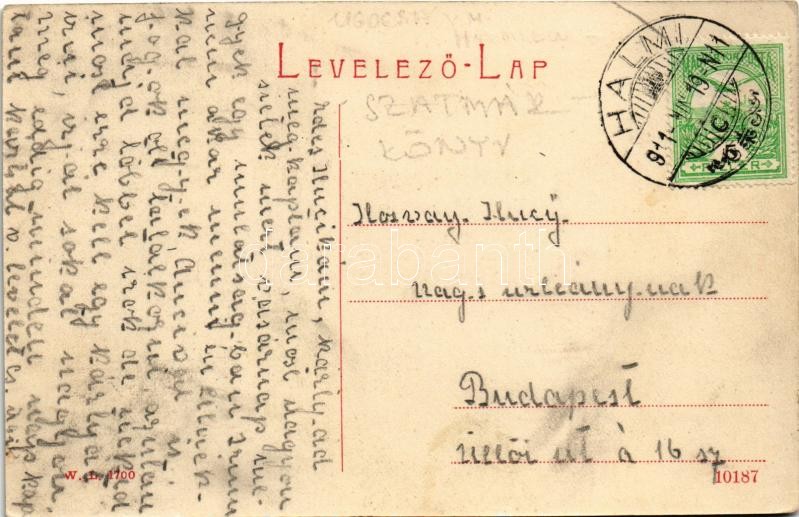 1911 Halmi, Halmeu; Fő tér. W.L. 1700. / main square - Image 2