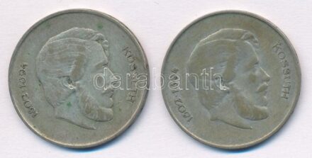 1947. 5Ft Ag 'Kossuth' (2x) T:3 patina Adamo F8.1
