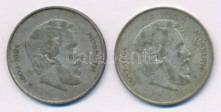 1947. 5Ft Ag 'Kossuth' (2x) T:3 patina Adamo F8.1