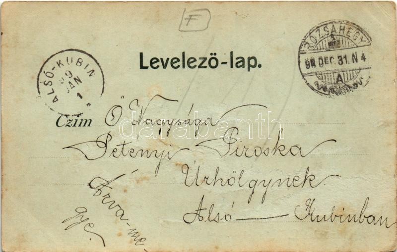 1899 (Vorläufer) Rózsahegy, Ruzomberok (Liptó); este. Vozarik J.L. / night (Rb) - Image 2