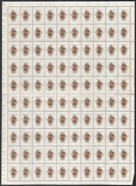 1934 3P hajtott teljes ív / folded complete sheet