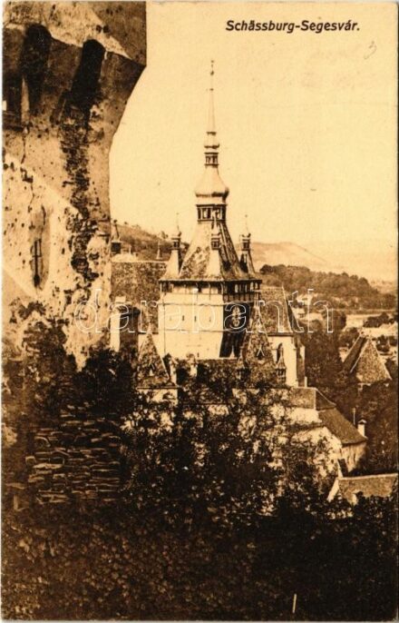 Segesvár, Schässburg, Sighisoara; látkép. Zeidner H. kiadása / general view (EK)