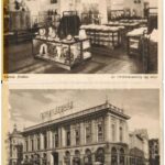 Budapest VIII. Corvin áruház - 7 db RÉGI képeslap / 7 pre-1945 postcards (ragasztónyom / glue marks)