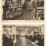 Budapest VIII. Corvin áruház - 7 db RÉGI képeslap / 7 pre-1945 postcards (ragasztónyom / glue marks) - Image 2