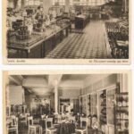 Budapest VIII. Corvin áruház - 7 db RÉGI képeslap / 7 pre-1945 postcards (ragasztónyom / glue marks) - Image 3