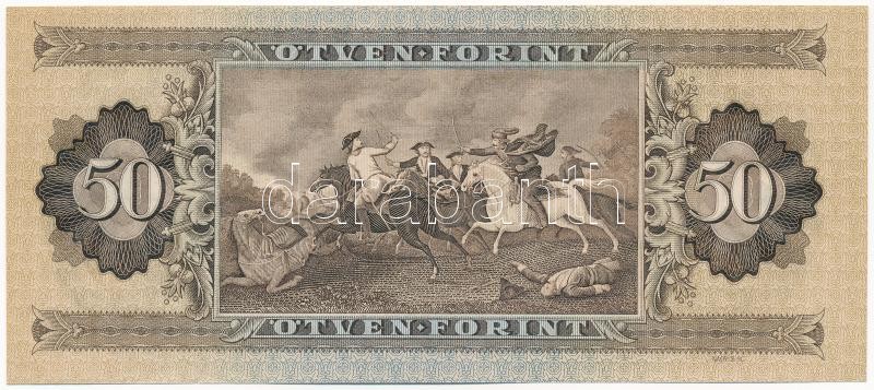 1951. 50Ft 'D 077 060158' T:I / Hungary 1951. 50 Forint 'D 077 060158' C:UNC Adamo F18 - Image 2