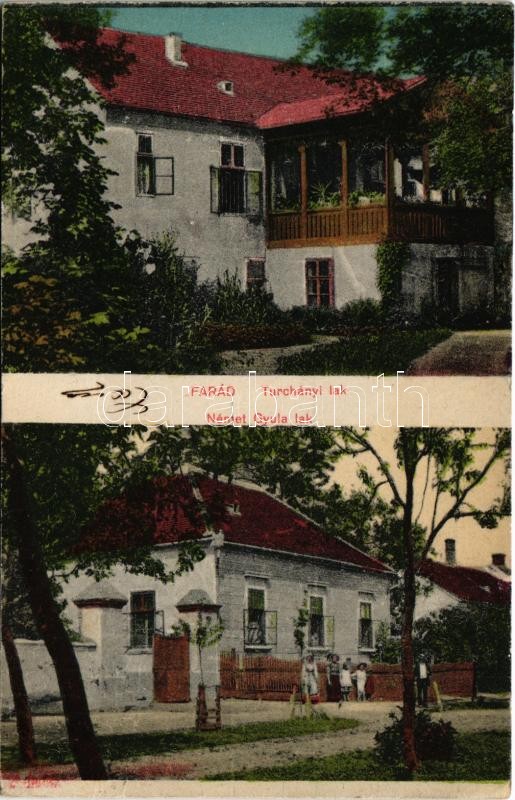 Farád (Rábaköz), Turchányi és Német Gyula lak, villa. Kiss József fényképész kiadása, Csorna (fl)