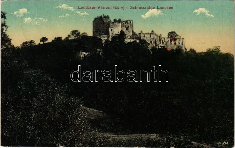 Lánzsér, Lándzsér, Landsee (Sopronszentmárton); Vár / Schlossruine / castle ruins