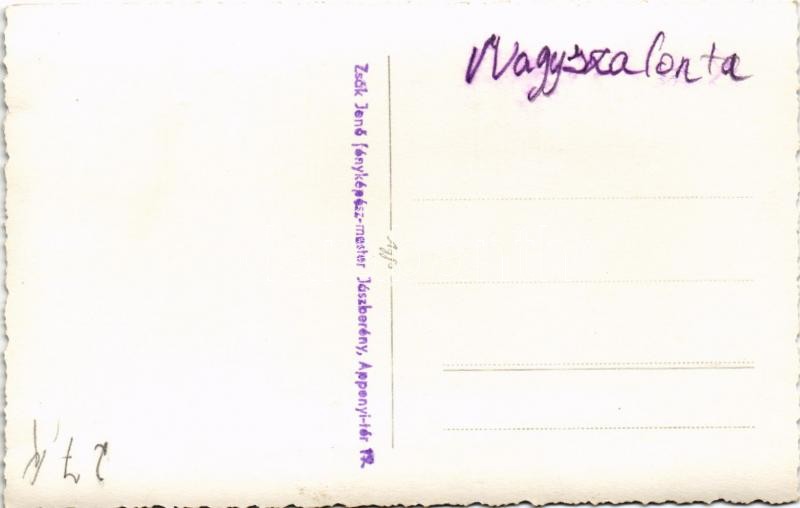 1940 Nagyszalonta, Salonta; Országzászló avatás, magyar lobogó angyalos címerrel / Hungarian Flag inauguration. Zsák Jenő Jászberényi photo - Image 2