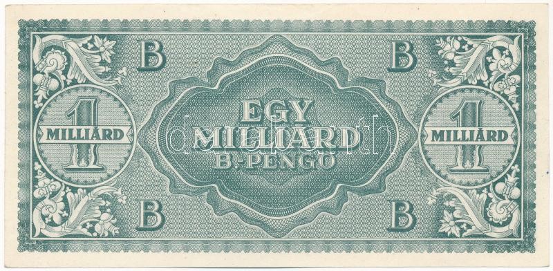 1946. 1.000.000.000BP T:I- / Hungary 1946. 1.000.000.000 Billion Pengő C:AU Adamo P40 - Image 2