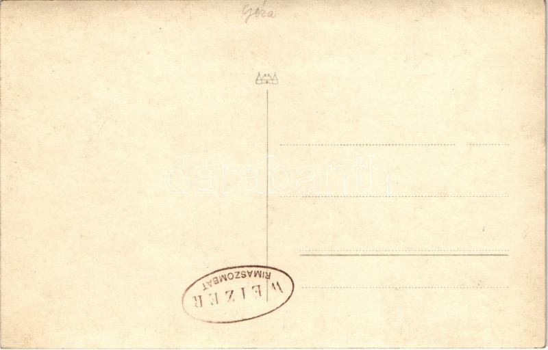 1938 Rimaszombat, Rimavska Sobota; vasútállomás a bevonulás után, 'Mindent vissza!' irredenta felirat, MÁV 376. sorozatú gőzmozdonya és vasutasok / railway station after the entry of the Hungarian troops, railwaymen and locomotive. Weizer - Image 2