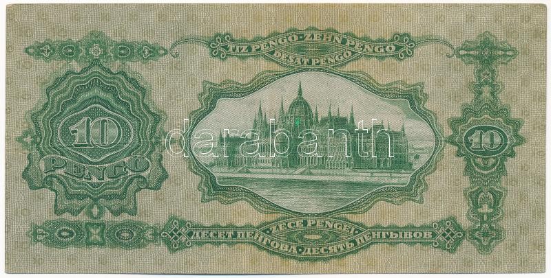 1929. 10P 'B 467 044778' T:III / Hungary 1929. 10 Pengő 'B 467 044778' C:F Adamo P8 - Image 2