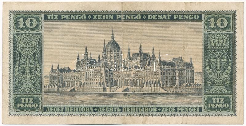 1926. 10P 'B 022 018628' T:III / Hungary 1926. 10 Pengő 'B 022 018628' C:F Adamo P7 - Image 2