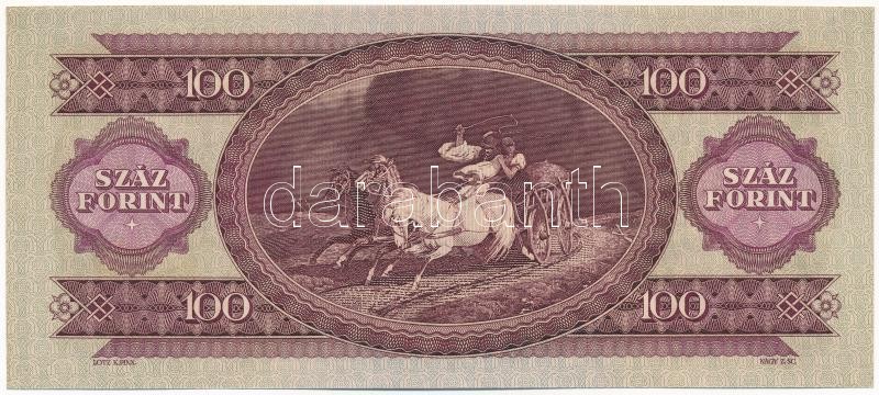 1960. 100Ft 'B 359 072359' T:I / Hungary 1960. 100 Forint 'B 359 072359' C:UNC Adamo F30 - Image 2