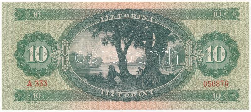 1962. 10Ft 'A 333 056876' T:I / Hungary 1962. 10 Forint 'A 333 056876' C:UNC Adamo F6 - Image 2