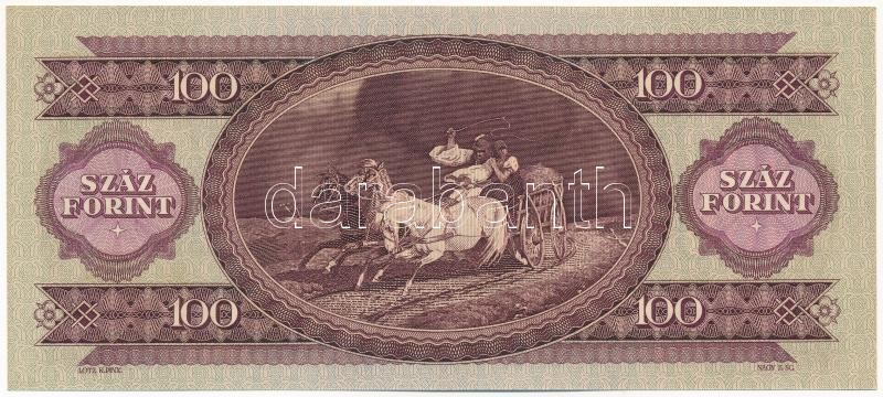 1962. 100Ft 'B 008 040019' T:I / Hungary 1962. 100 Forint 'B 008 040019' C:UNC Adamo F31 - Image 2