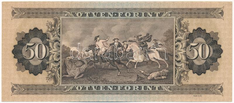 1965. 50Ft 'D 113 028995' T:I / Hungary 1965. 50 Forint 'D 113 028995' C:UNC Adamo F19 - Image 2