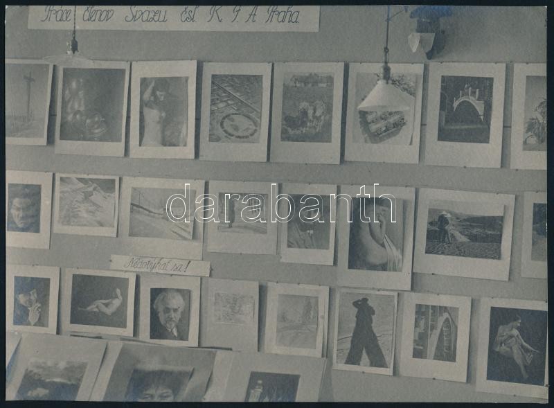 cca 1940-1950 Csehszlovák fotóművészeti kiállítás képei, 2 db fotó, 24x18 cm és 22,5x16,5 cm / Photography exhibition in Czechoslovakia, 2 photos, 24x18 cm and 22.5x16.5 cm - Image 2