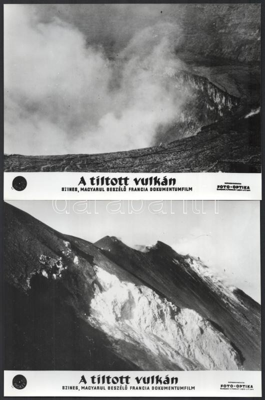 1966 ,,A tiltott vulkán' című francia dokumentumfilm helyszíne és szereplői, 13 db vintage produkciós filmfotó, a film illusztrált magyar plakátját külön tételben ld. a plakátok között, 18x24 cm - Image 2