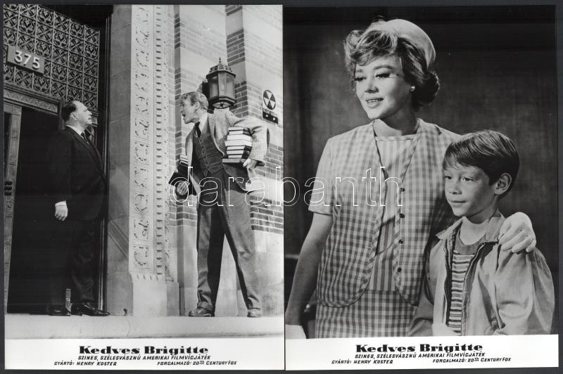 1965 ,,Kedves Brigitte' című amerikai film jelenetei és szereplői (köztük Brigitte Bardot), 13 db vintage produkciós filmfotó, a film illusztrált magyar plakátját külön tételben ld. a plakátok között, 24x18 cm - Image 3